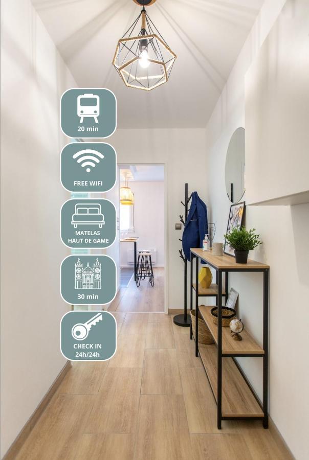 L'Estrade D'Amiens - Studio Atypique Et De Standing - Wifi Haut Debit - 2P ภายนอก รูปภาพ